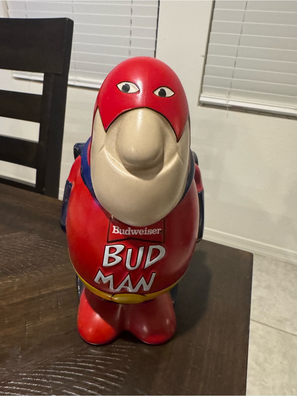 Budweiser Vintage Bud Man Red Collectible Beer Stein